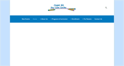 Desktop Screenshot of chapelhilldaycarecenter.com