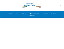 Tablet Screenshot of chapelhilldaycarecenter.com